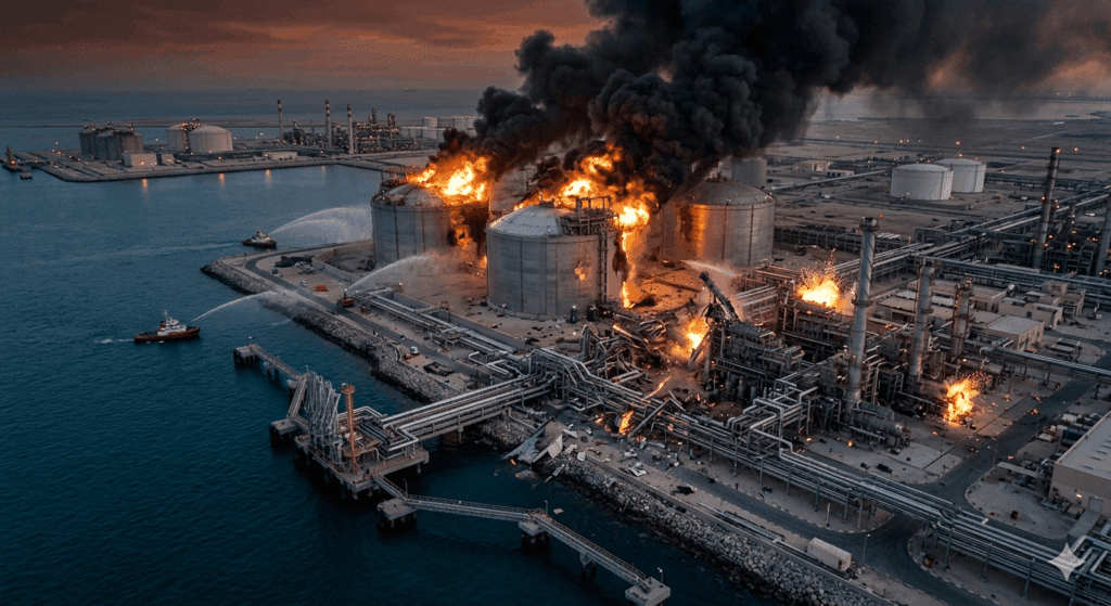 Qatar Israel Conflict 2026 LNG Crisis Infographic